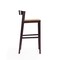 Manhattan Comfort Klismos Barstool in Camel and Dark Walnut (Set of 2) 2-BS014-CL - alternate 3